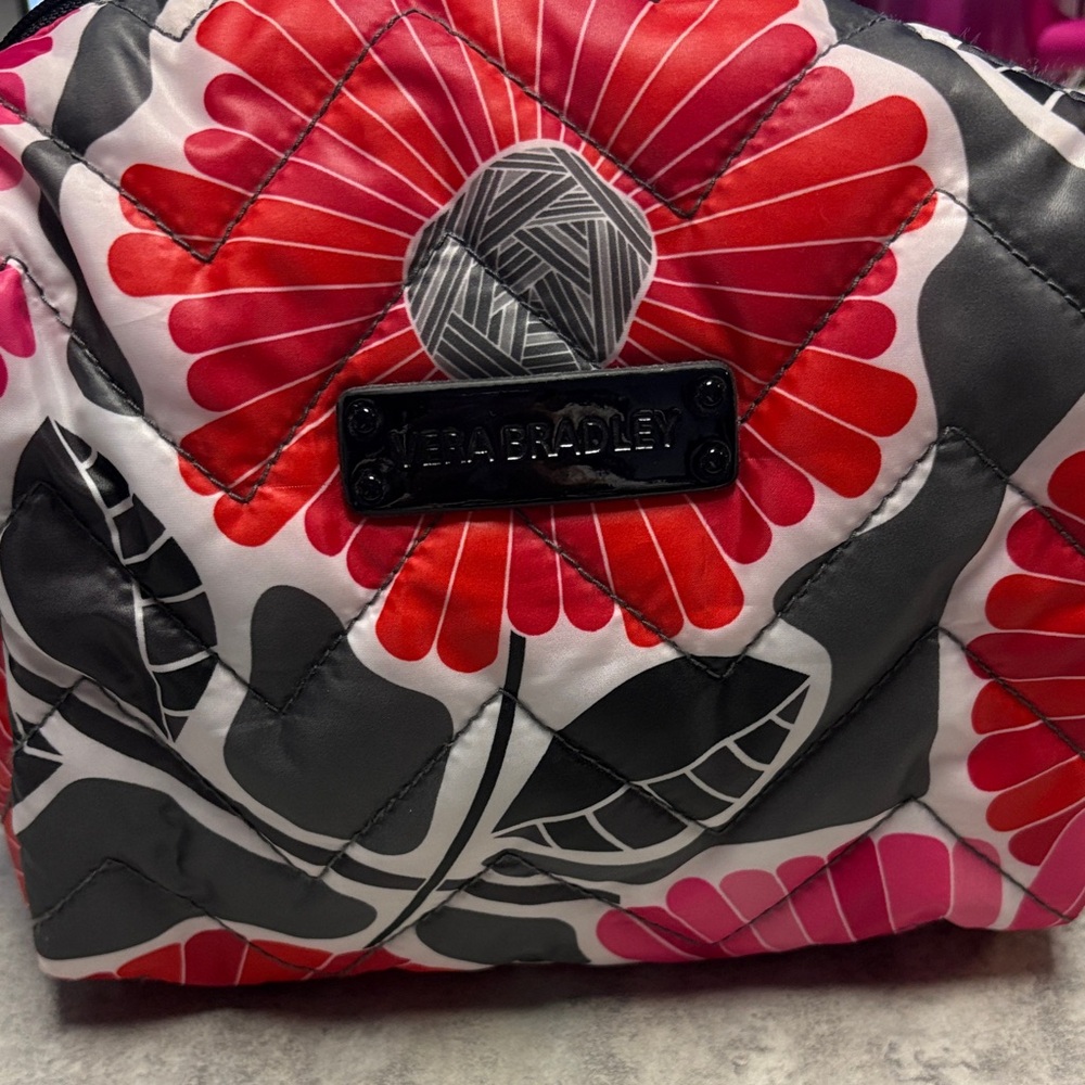 Vera Bradley China Blossom perfectly puffy cosmetic bag
